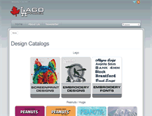 Tablet Screenshot of lagoapparel.com